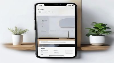 欧美在线App界面截图展示在智能手机屏幕上，背景是现代简约风格书桌，用户体验流畅直观